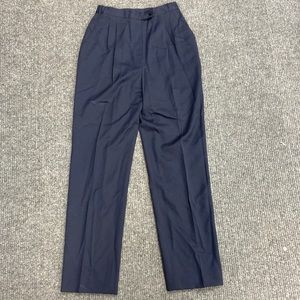 Alex New York Womens Navy Pleated Dress Pant (5140)